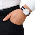 Shop Authentic Daniel Wellington Classic Glasgow White Dial Two Tone NATO Strap Watch For Men - DW00100018 - Luxxuri