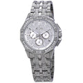  Shop Authentic Bulova Crystal Collection Pave Silver Dial with Crystals Silver Steel Strap Watch for Men - 96C134 - Luxxuri