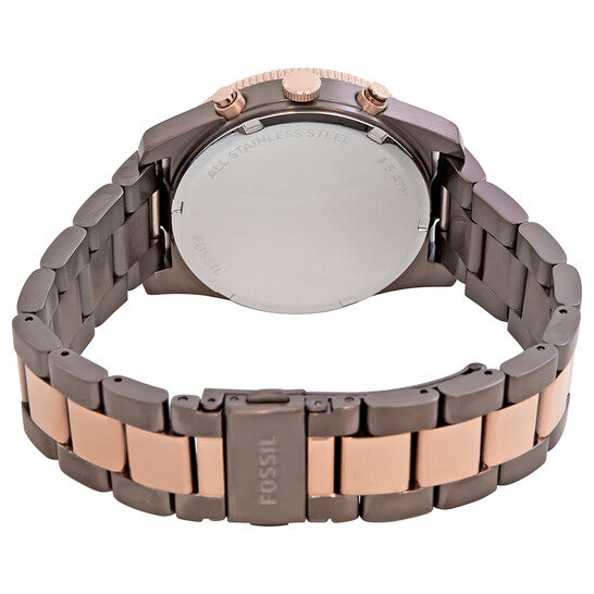  Shop Authentic Fossil Perfect Boyfriend Multifunction Brown Dial Two Tone Steel Strap Watch for Women - ES4284 - Luxxuri
