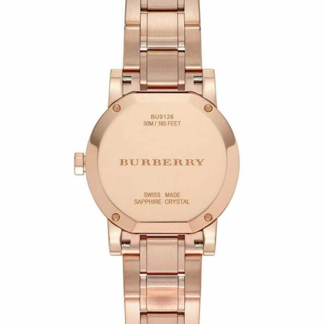  Shop Authentic Burberry The City Diamonds Rose Gold Dial Rose Gold Steel Strap Watch for Women - BU9126 - Luxxuri