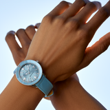  Shop Authentic Breitling Superocean Heritage '57 Pastel Paradise Blue Dial Blue Leather Strap Watch for Women - A10340161C1X1 - Luxxuri
