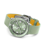  Shop Authentic Breitling Superocean Heritage '57 Pastel Paradise Green Dial Green Leather Strap Watch for Women - A10340361L1X1 - Luxxuri