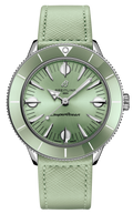 Breitling Superocean Heritage '57 Pastel Paradise Green Dial Green Leather Strap Watch for Women - A10340361L1X1