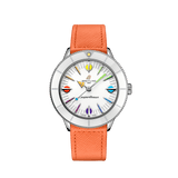  Shop Authentic Breitling Superocean Heritage '57 Pastel Paradise White Dial Orange Leather Watch for Women - A10340A11A1X1 - Luxxuri