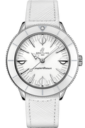 Breitling Superocean Heritage '57 Pastel Paradise White Dial White Leather Strap Watch for Women - A10340A71A1X1
