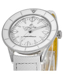  Shop Authentic Breitling Superocean Heritage '57 Pastel Paradise White Dial White Leather Strap Watch for Women - A10340A71A1X1 - Luxxuri