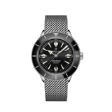  Shop Authentic Breitling Superocean Heritage '57 Black Dial Silver Mesh Bracelet Watch for Men - A10370121B1A1 - Luxxuri