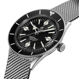  Shop Authentic Breitling Superocean Heritage '57 Black Dial Silver Mesh Bracelet Watch for Men - A10370121B1A1 - Luxxuri