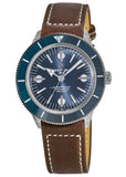  Shop Authentic Breitling Superocean Heritage '57 Blue Dial Brown Leather Strap Watch for Men - A10370161C1X1 - Luxxuri