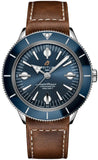  Shop Authentic Breitling Superocean Heritage '57 Blue Dial Brown Leather Strap Watch for Men - A10370161C1X1 - Luxxuri