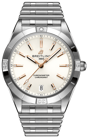  Shop Authentic Breitling Chronomat Automatic 36 White Dial Silver Steel Strap Watch for Women - A10380101A2A1 - Luxxuri