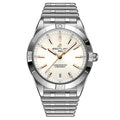  Shop Authentic Breitling Chronomat Automatic 36 White Dial Silver Steel Strap Watch for Women - A10380101A2A1 - Luxxuri