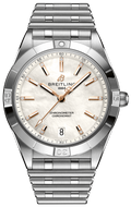 Breitling Chronomat 36 Mother of Pearl Dial Silver Steel Strap Watch for Women - A10380101A4A1