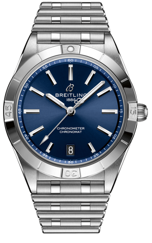  Shop Authentic Breitling Chronomat Automatic 36 Blue Dial Silver Steel Strap Watch for Women - A10380101C1A1 - Luxxuri