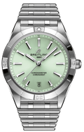  Shop Authentic Breitling Chronomat Automatic 36 Green Dial Silver Steel Strap Watch for Women - A10380101L1A1 - Luxxuri