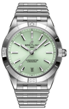  Shop Authentic Breitling Chronomat Automatic 36 Green Dial Silver Steel Strap Watch for Women - A10380101L1A1 - Luxxuri