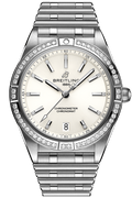  Shop Authentic Breitling Chronomat Automatic 36 Diamonds White Dial Silver Steel Strap Watch for Women - A10380591A1A1 - Luxxuri