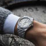  Shop Authentic Breitling Chronomat Automatic 36 Diamonds White Dial Silver Steel Strap Watch for Women - A10380591A1A1 - Luxxuri