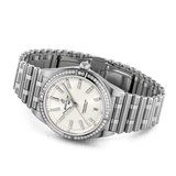  Shop Authentic Breitling Chronomat Automatic 36 Diamonds White Dial Silver Steel Strap Watch for Women - A10380591A1A1 - Luxxuri