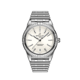  Shop Authentic Breitling Chronomat Automatic 36 Diamonds White Dial Silver Steel Strap Watch for Women - A10380591A1A1 - Luxxuri