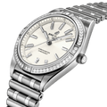  Shop Authentic Breitling Chronomat Automatic 36 Diamonds White Dial Silver Steel Strap Watch for Women - A10380591A1A1 - Luxxuri