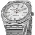  Shop Authentic Breitling Chronomat Automatic 36 Diamonds White Dial Silver Steel Strap Watch for Women - A10380591A1A1 - Luxxuri