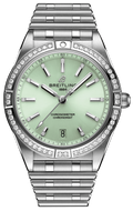  Shop Authentic Breitling Chronomat Automatic 36 Diamonds Green Dial Two Tone Steel Strap Watch for Women - A10380591L1A1 - Luxxuri