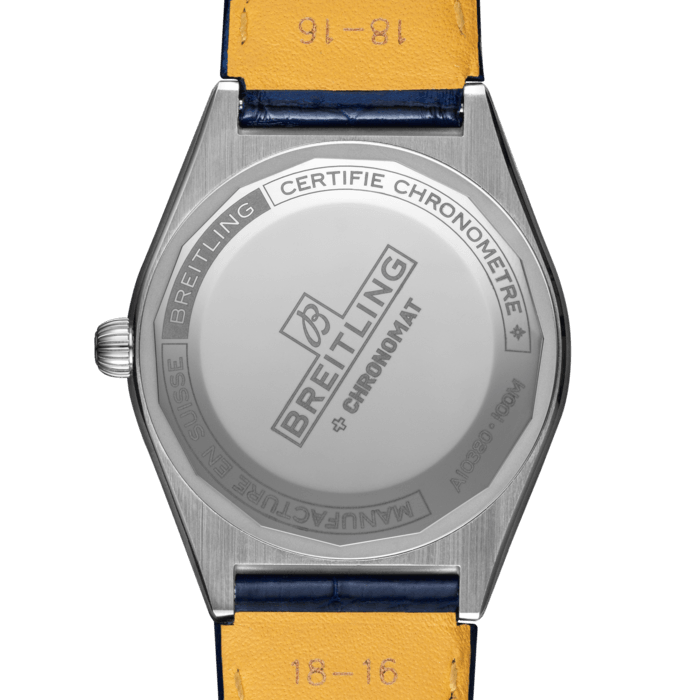  Shop Authentic Breitling Chronomat Automatic 36 South Sea Blue Dial Blue Leather Strap Watch for Women - A10380611C1P1 - Luxxuri