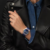  Shop Authentic Breitling Chronomat Automatic 36 South Sea Blue Dial Blue Leather Strap Watch for Women - A10380611C1P1 - Luxxuri