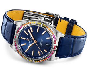  Shop Authentic Breitling Chronomat Automatic 36 South Sea Blue Dial Blue Leather Strap Watch for Women - A10380611C1P1 - Luxxuri