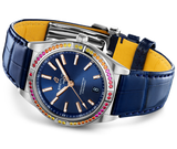  Shop Authentic Breitling Chronomat Automatic 36 South Sea Blue Dial Blue Leather Strap Watch for Women - A10380611C1P1 - Luxxuri
