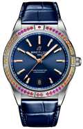  Shop Authentic Breitling Chronomat Automatic 36 South Sea Blue Dial Blue Leather Strap Watch for Women - A10380611C1P1 - Luxxuri