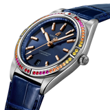  Shop Authentic Breitling Chronomat Automatic 36 South Sea Blue Dial Blue Leather Strap Watch for Women - A10380611C1P1 - Luxxuri