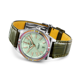  Shop Authentic Breitling Chronomat Automatic 36 South Sea Green Dial Green Leather Strap Watch for Women - A10380611L1P1 - Luxxuri