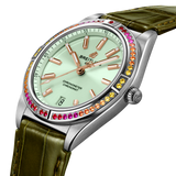  Shop Authentic Breitling Chronomat Automatic 36 South Sea Green Dial Green Leather Strap Watch for Women - A10380611L1P1 - Luxxuri
