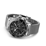  Shop Authentic Breitling Superocean Heritage Chronograph 44 Black Dial Silver Mesh Bracelet Watch for Men - A13313121B1A1 - Luxxuri