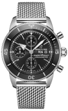  Shop Authentic Breitling Superocean Heritage Chronograph 44 Black Dial Silver Mesh Bracelet Watch for Men - A13313121B1A1 - Luxxuri