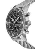  Shop Authentic Breitling Superocean Heritage Chronograph 44 Black Dial Silver Mesh Bracelet Watch for Men - A13313121B1A1 - Luxxuri