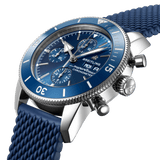  Shop Authentic Breitling Superocean Heritage Chronograph 44 Blue Dial Blue Mesh Bracelet Watch for Men - A13313161C1S1 - Luxxuri