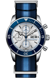  Shop Authentic Breitling Superocean Heritage Chronograph 44 Ocean Conservancy Silver Dial Two Tone NATO Strap Watch for Men - A133131A1G1W1 - Luxxuri