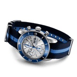  Shop Authentic Breitling Superocean Heritage Chronograph 44 Ocean Conservancy Silver Dial Two Tone NATO Strap Watch for Men - A133131A1G1W1 - Luxxuri