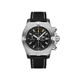  Shop Authentic Breitling Avenger Chronograph 45mm Black Dial Black Leather Strap Watch for Men - A13317101B1X1 - Luxxuri