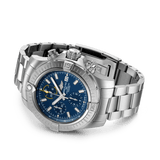  Shop Authentic Breitling Avenger Chronograph 45mm Blue Dial Silver Steel Strap Watch for Men - A13317101C1A1 - Luxxuri