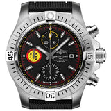  Shop Authentic Breitling Avenger Chronograph 45mm Swiss Air Force Team Black Dial Black Nylon Strap Watch for Men - A133171A1B1X1 - Luxxuri
