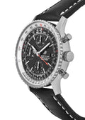  Shop Authentic Breitling Navitimer 1 Chronograph 41mm Automatic Black Dial Black Leather Strap Mens Watch - A13324121B1P1 - Luxxuri