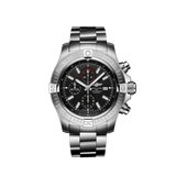  Shop Authentic Breitling Super Avenger Chronograph 48 Black Dial Silver Steel Strap Watch for Men - A13375101B1A1 - Luxxuri