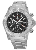  Shop Authentic Breitling Super Avenger Chronograph 48 Black Dial Silver Steel Strap Watch for Men - A13375101B1A1 - Luxxuri