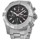  Shop Authentic Breitling Super Avenger Chronograph 48 Black Dial Silver Steel Strap Watch for Men - A13375101B1A1 - Luxxuri