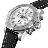  Shop Authentic Breitling Super Avenger Chronograph 48 White Dial Black Nylon Strap Watch for Men - A133751A1A1X1 - Luxxuri