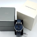  Shop Authentic Emporio Armani Analog Quartz Blue Dial Blue Leather Strap Watch For Men - AR1647 - Luxxuri